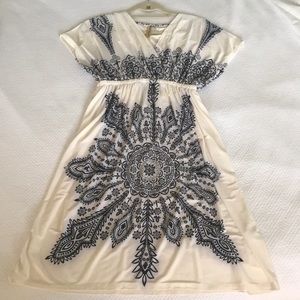 👗Women’s Black & White Paisley Dress | Size Large